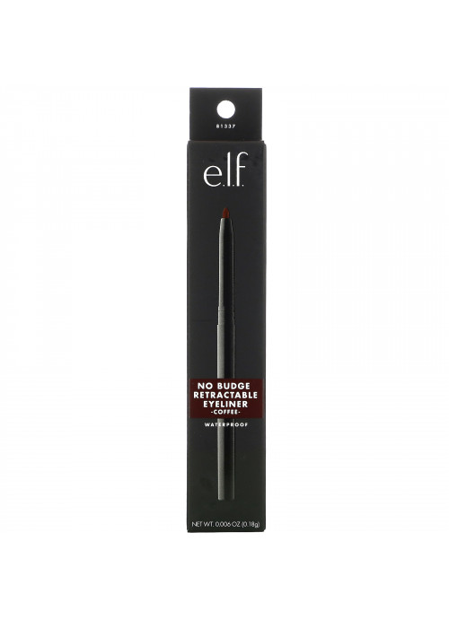E.L.F., No Budge Retractable Eyeliner, Waterproof, Coffee, 0.006 oz (0.18 g)