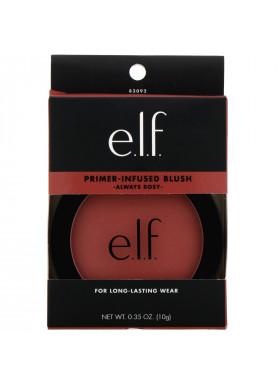 E.L.F., Primer-Infused Blush, Always Rosy, 0.35 oz (10 g)
