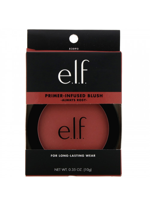 E.L.F., Primer-Infused Blush, Always Rosy, 0.35 oz (10 g)