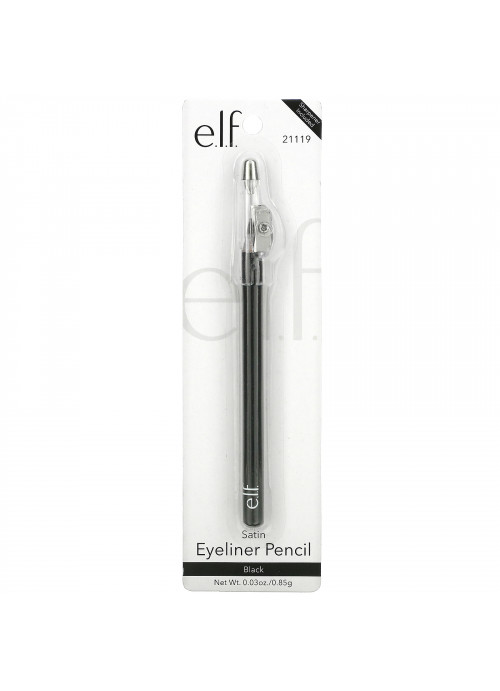 E.L.F., Satin Eyeliner Pencil, Black, 0.03 oz (0.85 g)