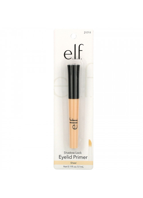 E.L.F., Shadow Lock Eyelid Primer, Sheer, 0.11 fl oz (3.1 ml)