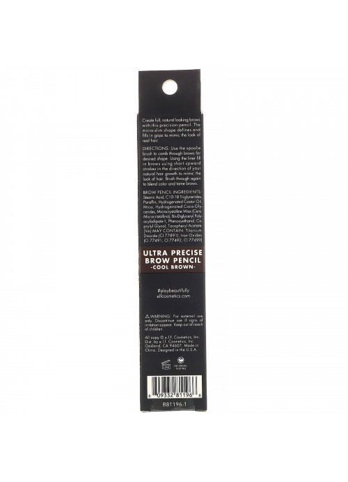 E.L.F., Ultra Precise Brow Pencil, Cool Brown, 0.002 oz (0.05 g)