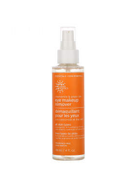 Earth Science, Eye Makeup Remover, Chamomile & Green Tea, Fragrance Free, 4 fl oz (118 ml)