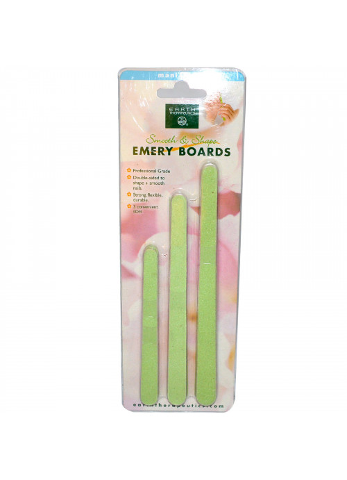 Earth Therapeutics, Emery Boards, Nail Filers, 15 Boards