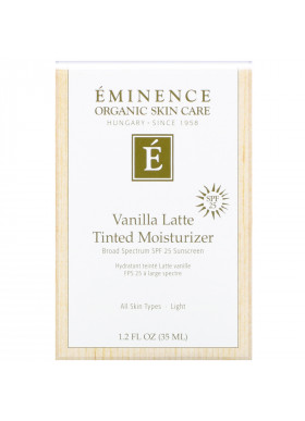 Eminence Organics, Vanilla Latte Tinted Moisturizer, SPF 25, Light, 1.2 fl oz (35 ml)
