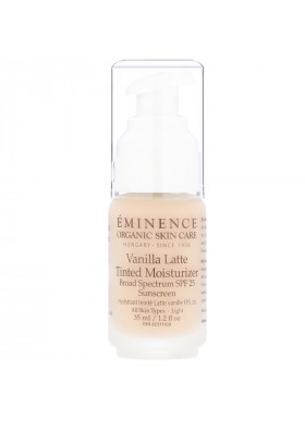 Eminence Organics, Vanilla Latte Tinted Moisturizer, SPF 25, Light, 1.2 fl oz (35 ml)