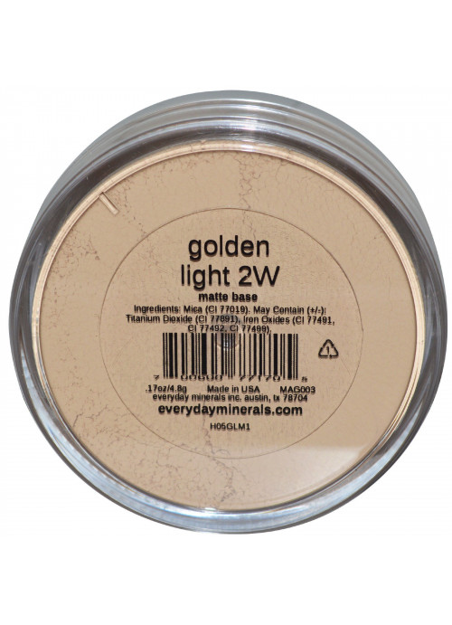Everyday Minerals, Matte Base, Golden Light 2W, .17 oz (4.8 g)
