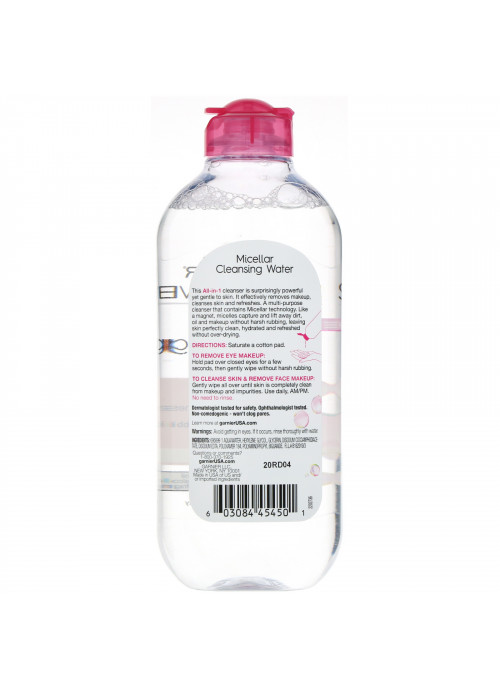 Garnier, SkinActive, Micellar Cleansing Water, All-in-1 Makeup Remover, All Skin Types, 13.5 fl oz (400 ml)