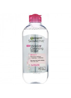 Garnier, SkinActive, Micellar Cleansing Water, All-in-1 Makeup Remover, All Skin Types, 13.5 fl oz (400 ml)