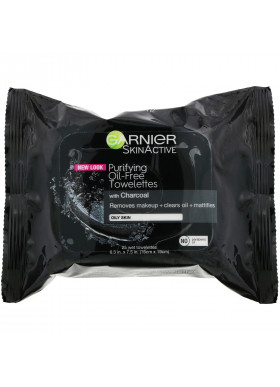 Garnier, SkinActive, Purifying Oil-Free Towelettes, 25 Wet Towelettes