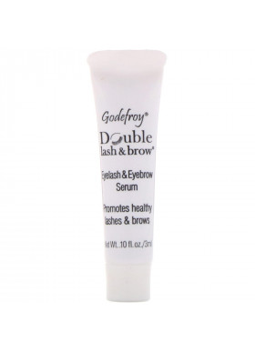 Godefroy, Double Lash & Brow, Eyelash and Eyebrow Serum, 0.1 fl oz (3 ml)