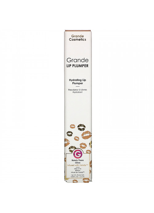 Grande Cosmetics, GrandeLips, Hydrating Lip Plumper, Barely There Gloss, 0.08 fl oz (2.4 ml)