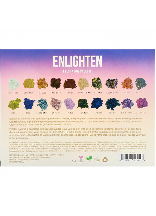 IBY Beauty, Eyeshadow Palette, Enlighten, 0.7 oz (20 g)