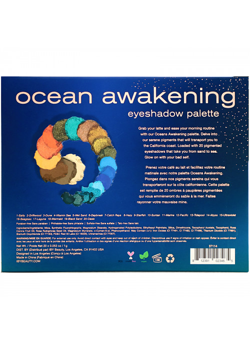 IBY Beauty, Eyeshadow Palette, Ocean Awakening, 0.7 oz (20 g)