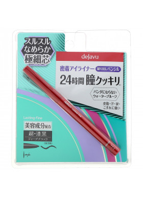Imju, Dejavu, Lasting-Fine Retractable Eyeliner Pencil, Deep Black, 0.005 oz (0.15 g)