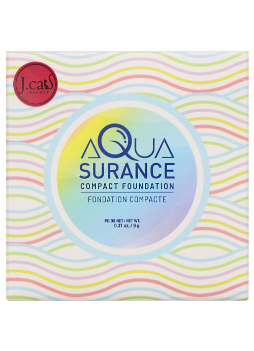 J.Cat Beauty, Aquasurance Compact Foundation, ACF106 Honey,  0.31 oz (9 g)