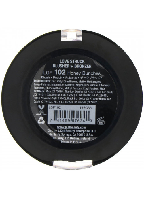 J.Cat Beauty, Love Struck, Blusher + Bronzer, LGP102 Honey Bunches, 0.26 oz (7.5 g)