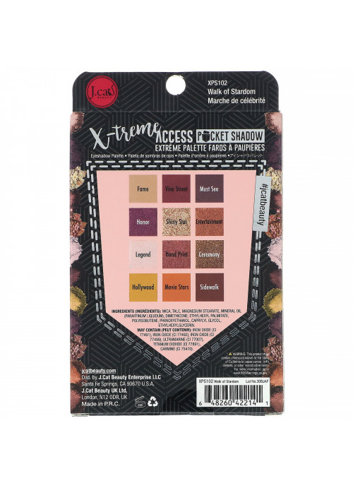 J.Cat Beauty, X-Treme Access Pocket Shadow, XPS102 Walk of Stardom, 0.35 oz (10 g)