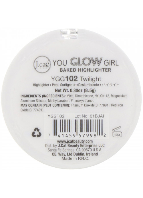 J.Cat Beauty, You Glow Girl, Baked Highlighter, YGG102 Twilight, 0.30 oz (8.5 g)