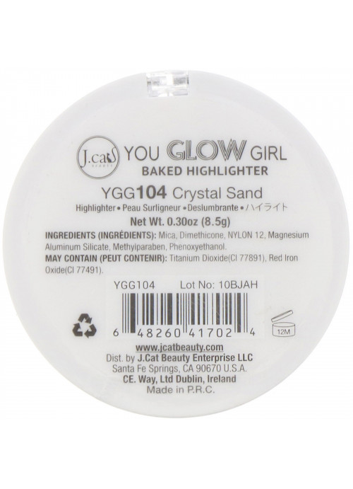 J.Cat Beauty, You Glow Girl, Baked Highlighter, YGG104 Crystal Sand, 0.30 oz (8.5 g)
