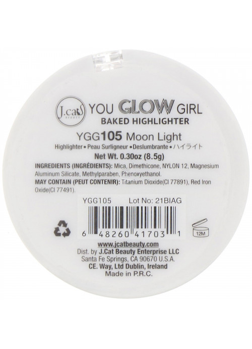 J.Cat Beauty, You Glow Girl, Baked Highlighter, YGG105 Moon Light,  0.30 oz (8.5 g)
