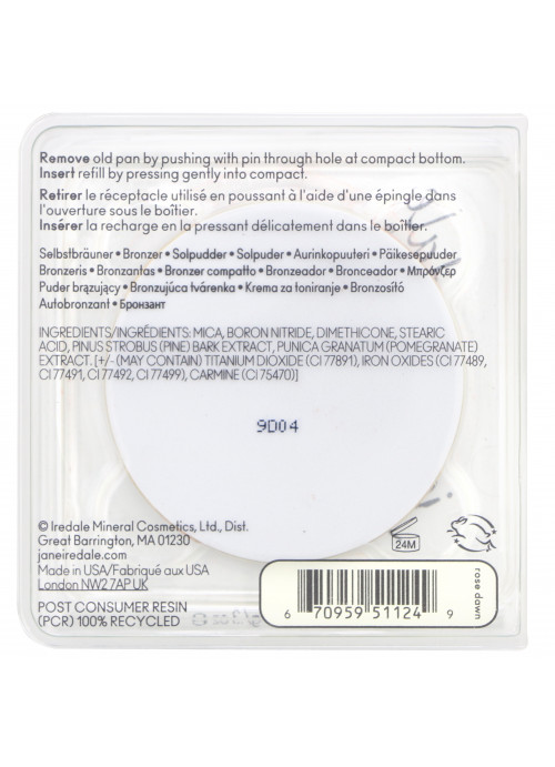 Jane Iredale, Bronzer Refill, Rose Dawn, 0.3 oz (8.5 g)