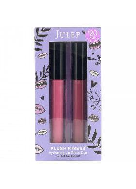 Julep, Hydrating Lip Gloss Duo, Plush Kisses, 0.14 fl oz (4 ml)