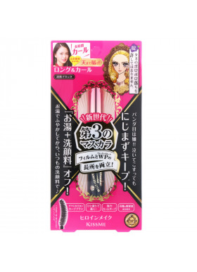 KissMe, Heroine Make, Long & Curl Mascara, Advanced Film, Waterproof,  #01 Super Black, 0.21 oz (6 g)