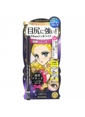 KissMe, Heroine Make, Long Stay Sharp Gel Liner, Super Waterproof, #01 Super Black, 0.002 oz (0.07 g)