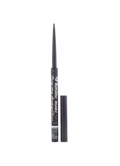 KissMe, Heroine Make, Long Stay Sharp Gel Liner, Super Waterproof, #01 Super Black, 0.002 oz (0.07 g)