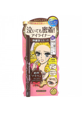 KissMe, Heroine Make, Smooth Liquid Eyeliner, Super Keep, Waterproof,  #02 Bitter Brown, 0.014 fl oz (0.4 ml)
