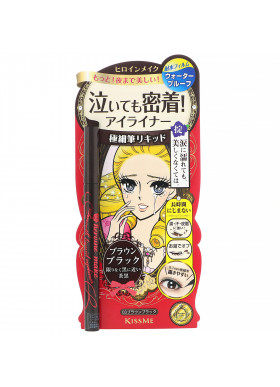 KissMe, Heroine Make, Smooth Liquid Eyeliner, Super Keep, Waterproof, #03 Brown Black, 0.014 fl oz (0.4 ml)