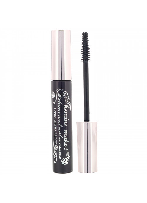 KissMe, Heroine Make, Volume & Curl Mascara, Super Waterproof, #01 Super Black,  0.21 oz (6 g)