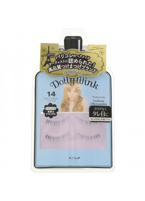 Koji, Dolly Wink, False Eyelashes, #14 Natural Cute, 2 Pairs