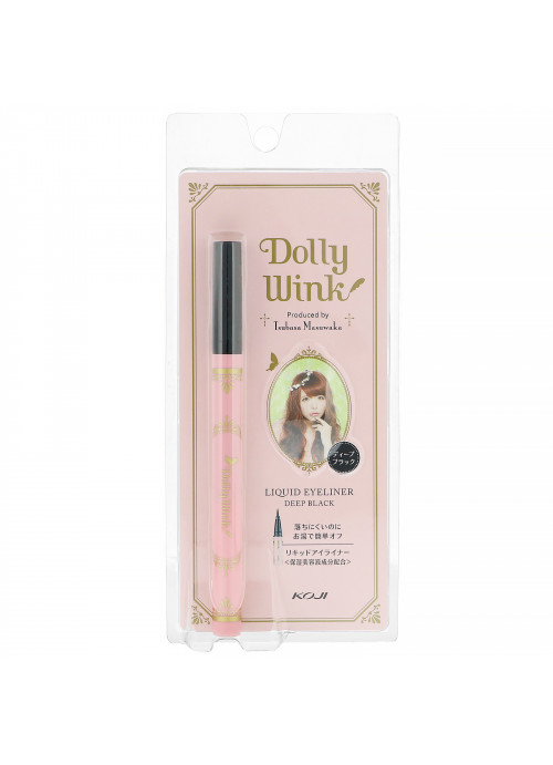 Koji, Dolly Wink, Liquid Eyeliner, Deep Black, 0.2 fl oz (7 ml)