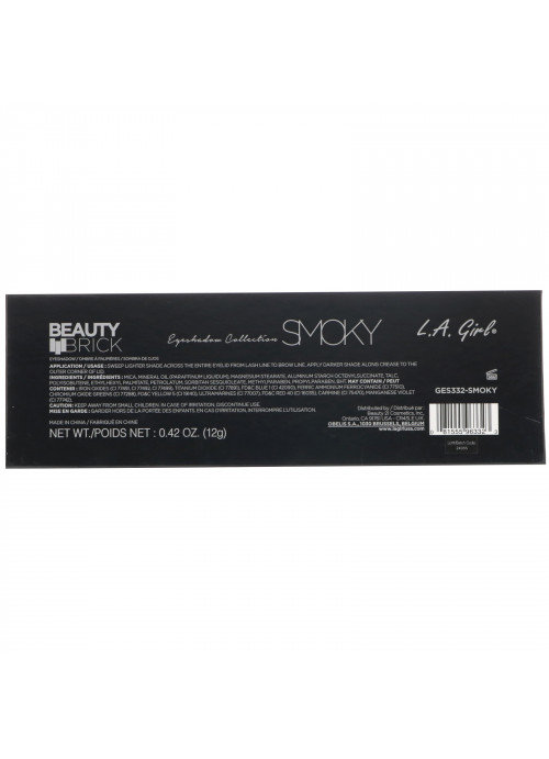 L.A. Girl, Beauty Brick, Smoky Eyeshadow Palette, 0.42 oz (12 g)