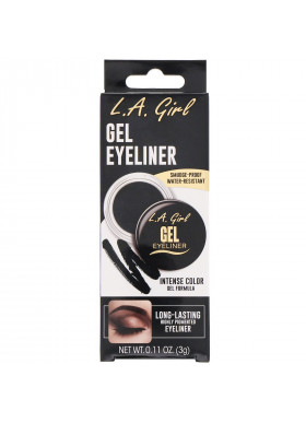 L.A. Girl, Gel Eyeliner, Jet Black, 0.11 oz (3 g)