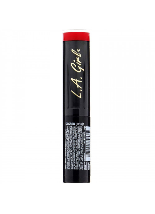 L.A. Girl, Matte Flat Velvet Lipstick, Gossip, 0.10 oz (3 g)
