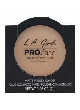 L.A. Girl, Pro Face HD Matte Pressed Powder, Medium Beige, 0.25 oz (7 g)