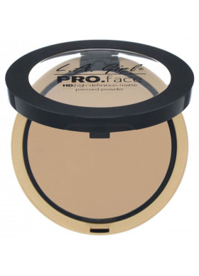 L.A. Girl, Pro Face HD Matte Pressed Powder, Medium Beige, 0.25 oz (7 g)