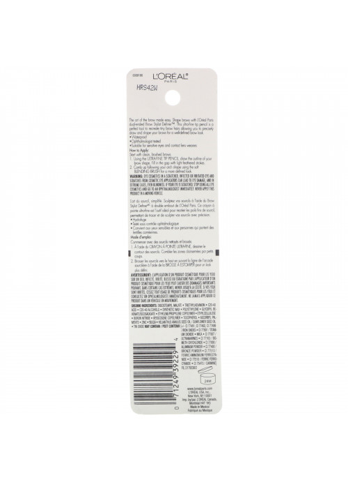 L'Oreal, Brow Stylist Definer, Ultra Fine Tip, 385 Light Blonde, 0.003 oz (0.09 g)