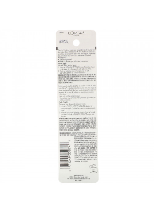 L'Oreal, Brow Stylist Definer, Ultra Fine Tip, 391 Dark Blonde, 0.003 oz (90 mg)