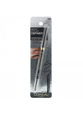 L'Oreal, Brow Stylist Definer, Ultra Fine Tip, 393 Soft Black,  0.003 oz (0.09 g)