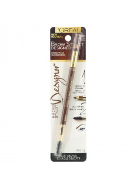 L'Oreal, Brow Stylist Designer Eyebrow Pencil, 310 Brunette, 0.045 oz (1.3 g)