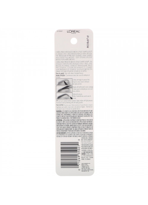 L'Oreal, Brow Stylist, Shape & Fill, 400 Blonde, .008 oz (250 mg)