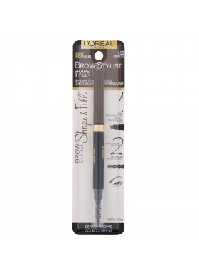 L'Oreal, Brow Stylist Shape & Fill, 415 Brunette, 0 .008 oz (250 mg)