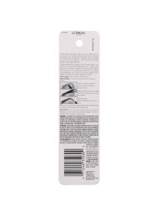 L'Oreal, Brow Stylist Shape & Fill, 415 Brunette, 0 .008 oz (250 mg)