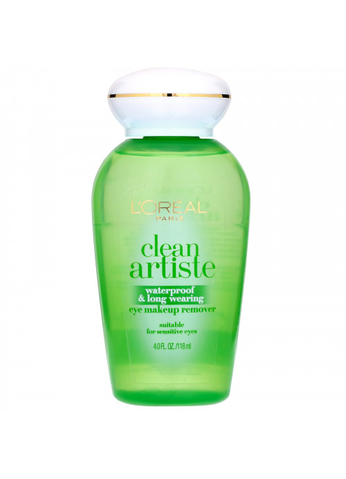 L'Oreal, Clean Artiste, Waterproof & Long Wearing Eye Makeup Remover, For Sensitive Eyes, 4 fl oz (118 ml)