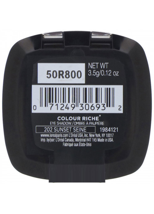 L'Oreal, Colour Riche Eye Shadow, 202 Sunset Seine, .12 oz (3.5 g)
