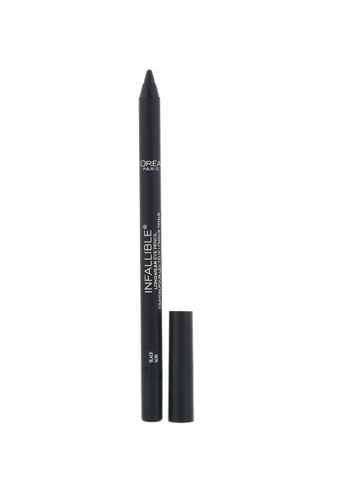 L'Oreal, Infallible Pro-Last Waterproof Pencil Eyeliner, 930 Black, 0.042 fl oz (1.2 g)